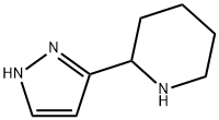 2-(1H-pyrazol-5-yl)piperidine 化学構造式