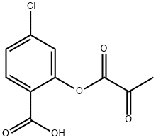 Benzoic acid, 4-chloro-2-(1,2-dioxopropoxy)- Structure