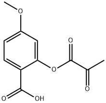 Benzoic acid, 2-(1,2-dioxopropoxy)-4-methoxy- 结构式