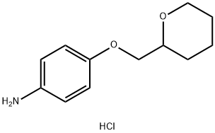 4-((四氢-2H-吡喃-2-基)甲氧基)苯胺盐酸盐 结构式