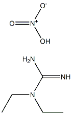 1,1-Diethylguanidine nitrate 化学構造式
