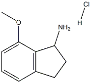 7-甲氧基-2,3-二氢-1H-茚-1-胺盐酸盐 结构式