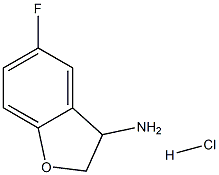 5-Fluoro-2,3-dihydro-benzofuran-3-ylamine hydrochloride Structure