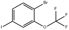 1-Bromo-4-iodo-2-trifluoromethoxy-benzene Structure