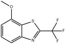 7-METHOXY-2-(TRIFLUOROMETHYL)BENZOTHIAZOLE 化学構造式