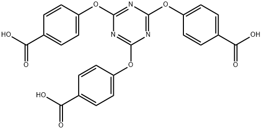 2,4,6-三(4-羧基苯氧基)-1,3,5-三嗪 结构式