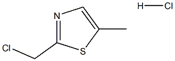 2-(氯甲基)-5-甲基噻唑盐酸盐 结构式