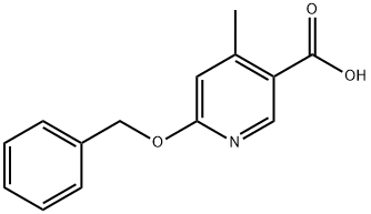 6-Benzyloxy-4-methyl-nicotinic acid Struktur