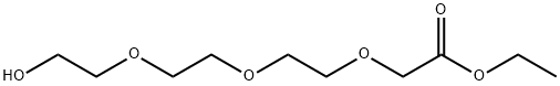 ethyl 2-(2-(2-(2-hydroxyethoxy)ethoxy)ethoxy)acetate Struktur