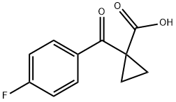 1-(4-氟苯甲酰基)环丙烷羧酸,1191284-11-3,结构式