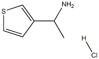 1-(THIOPHEN-3-YL)ETHAN-1-AMINE HYDROCHOLRIDE Structure