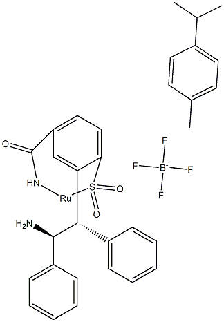 {[(1S,2S)-2-AMINO-1,2-DIPHENYLETHYL](4-TOLUENESULFONYL)AMIDO}(P-CYMENE)RUTHENIUM(II) TETRAFLUOROBORATE, 1192483-26-3, 结构式