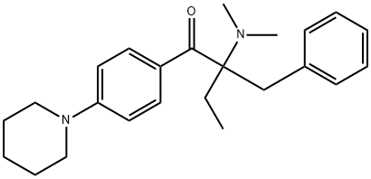 2-Benzyl-2-dimethylamino-1-(4-piperidinylphenyl)-1-butanone Struktur