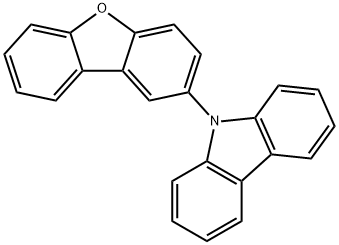 9-(二苯并[ B,D ]呋喃 -2- 基)-9-H-咔唑,1194601-82-5,结构式