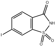 6-碘-1,2-苯并异噻唑-3(2H)-酮 1,1-二氧化物, 119591-34-3, 结构式