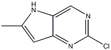 2-Chloro-6-methyl-5H-pyrrolo[3,2-d]pyrimidine Struktur