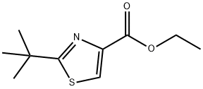 2-tert-Butyl-4-thiazolecarboxylic Acid Ethyl Ester 结构式