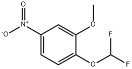 1-(difluoromethoxy)-2-methoxy-4-nitrobenzene Struktur