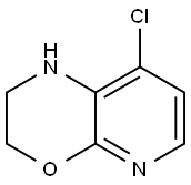 8-クロロ-2,3-ジヒドロ-1H-ピリド[2,3-B][1,4]オキサジン 化学構造式