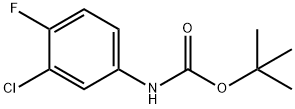 (3-氯-4-氟苯基)氨基甲酸叔丁酯, 119951-96-1, 结构式