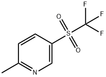 2-methyl-5-((trifluoromethyl)sulfonyl)pyridine Structure
