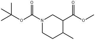 1-tert-Butyl 3-methyl 4-methylpiperidine-1,3-dicarboxylate Structure