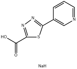 SODIUM 5-(PYRIDIN-3-YL)-1,3,4-THIADIAZOLE-2-CARBOXYLATE Structure