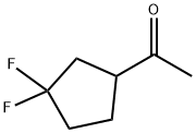Ethanone, 1-(3,3-difluorocyclopentyl)- Structure