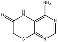 4-Amino-5H-pyrimido[4,5-b][1,4]thiazin-6-one Struktur