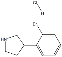 3-(2-Bromophenyl)pyrrolidine hydrochloride Structure