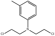 Benzenamine, N,N-bis(2-chloroethyl)-3-methyl- (9CI) Struktur