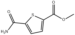5-氨基甲酰基噻吩-2-羧酸甲酯,1206087-41-3,结构式