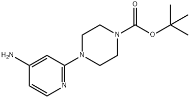 tert-butyl 4-(4-aminopyridin-2-yl)piperazine-1-carboxylate 结构式