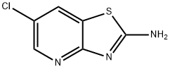 6-クロロチアゾロ[4,5-B]ピリジン-2-アミン 化学構造式