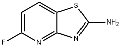 5-フルオロチアゾロ[4,5-B]ピリジン-2-アミン 化学構造式