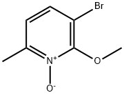 2-甲氧基-3-溴-6-甲基吡啶氮氧化物, 1206776-81-9, 结构式