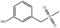 3-((甲基磺酰基)甲基)苯酚, 1206968-69-5, 结构式