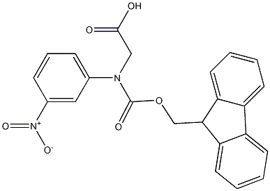 N-FMOC-S-3-硝基苯甘氨酸 结构式