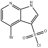 4-Bromo-1H-pyrrolo[2,3-b]pyridine-3-sulfonyl chloride Structure