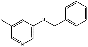 3-(苄基硫基)-5-甲基吡啶, 1210868-05-5, 结构式