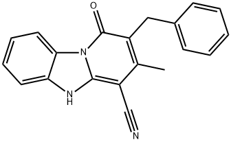 2-benzyl-3-methyl-1-oxo-5H-pyrido[1,2-a]benzimidazole-4-carbonitrile
