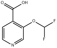 3-(ジフルオロメトキシ)イソニコチン酸 化学構造式