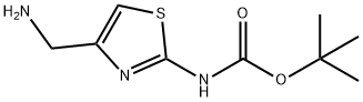tert-butyl N-[4-(aminomethyl)-1,3-thiazol-2-yl]carbamate Structure