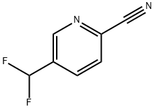 5-(Difluoromethyl)picolinonitrile, 1211540-57-6, 结构式