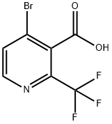 4-Bromo-2-trifluoromethyl-nicotinic acid 结构式