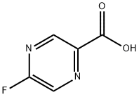 5-FLUOROPYRAZINE-2-CARBOXYLIC ACID, 1211584-50-7, 结构式