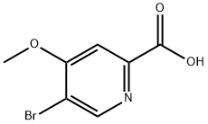 5-溴-4-甲氧基-2-羧酸吡啶, 1211586-66-1, 结构式