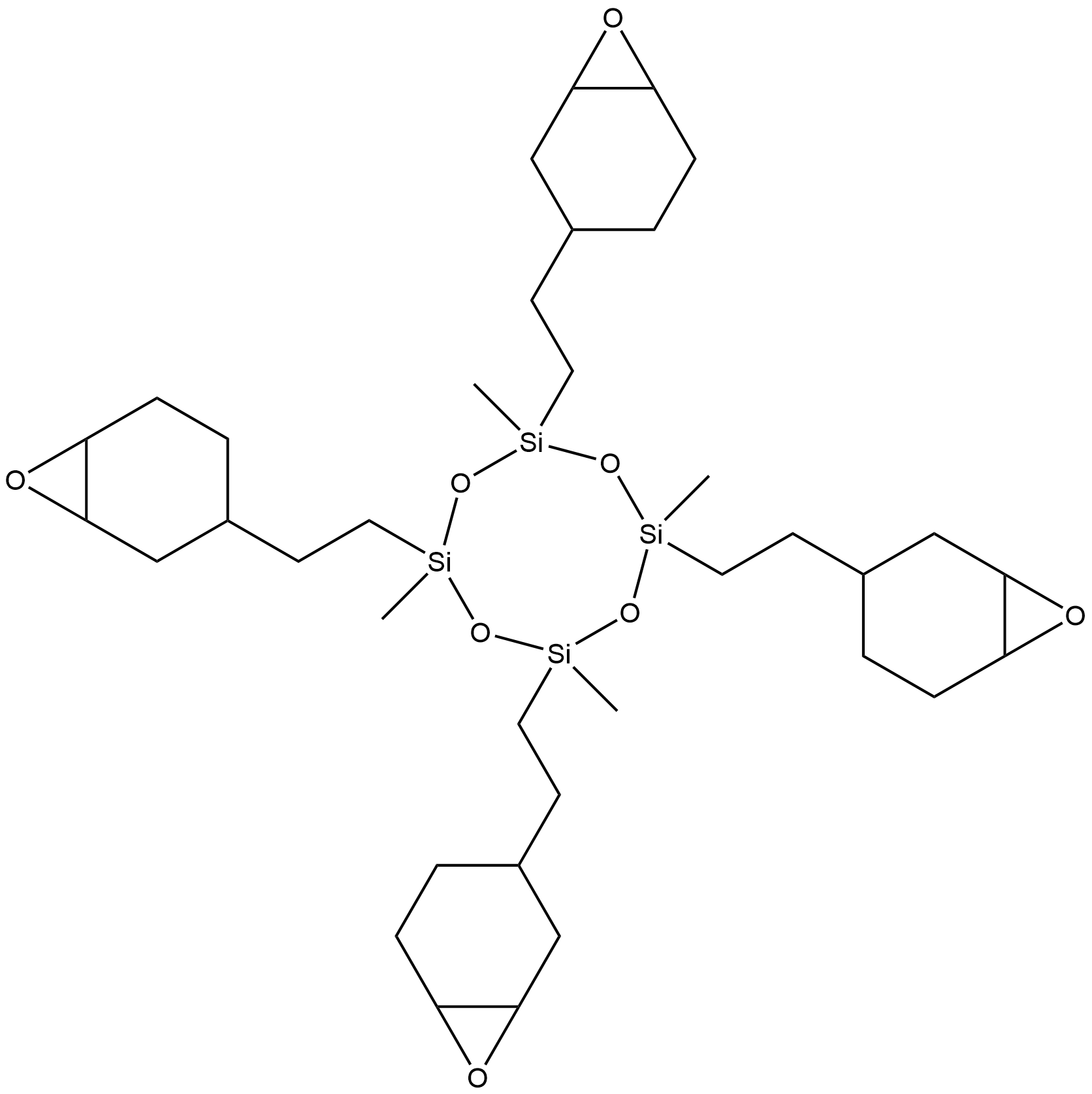tetrakis[(epoxycyclohexyl)ethyl]tetramethylcyclotetrasiloxane