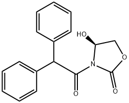 (4S)-3-(2,2-diphenylacetyl)-4-hydroxy-1,3-oxazolidin-2-one Structure