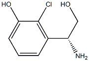 3-((1R)-1-AMINO-2-HYDROXYETHYL)-2-CHLOROPHENOL Structure